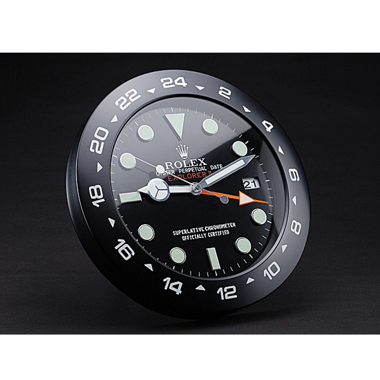 Good copy rolex watches Black II Clock Rolex 622477 Wall Explorer 0819